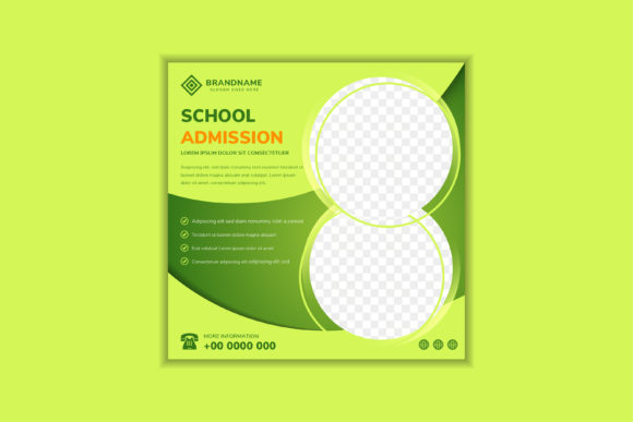 Admission School Square Banner Green: A Practical Guide to Modern Educational Design Templates