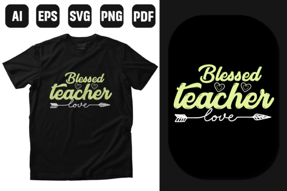 Blessed Teacher Typography: A Design Asset for Educators