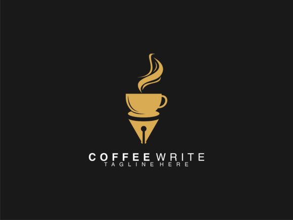 Coffee Cup and Pen Writer Logo Design: A Practical Asset for Creative Brands