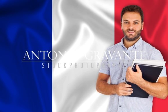 Evaluating the Visual Impact of a Male Student Over the French Flag
