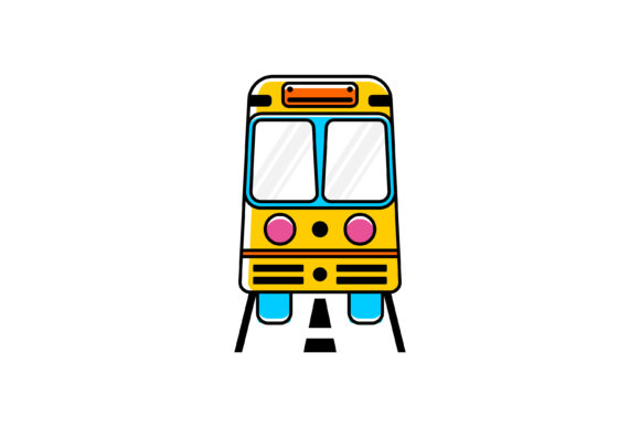 Face of Bus Doodle Logo: A Versatile Vector Asset for Creative Transport Design