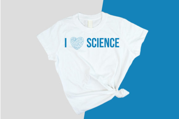 I Love Science T-Shirt SVG & PNG Template