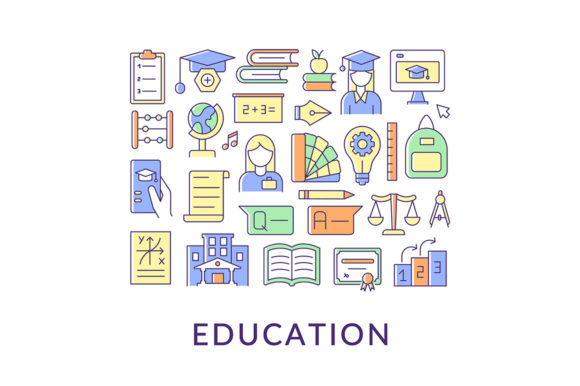 Integrating Education Abstract Color Concept Layout into Modern Academic Design Workflows