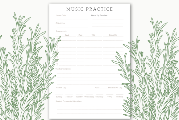 Mastering Consistency: The Strategic Value of a Music Practice Sheet