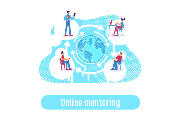 Mastering the Distance Education Concept Illustration for Modern E-Learning