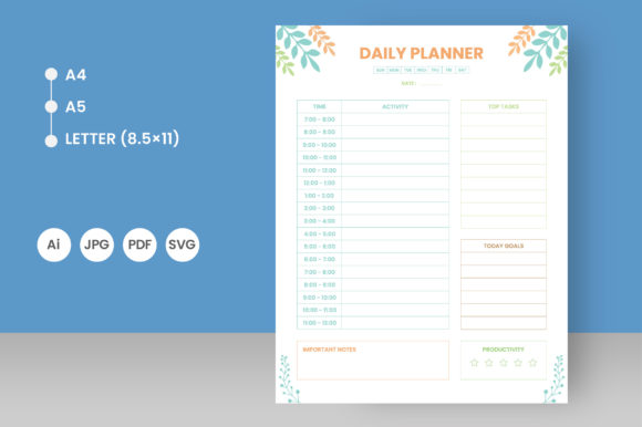 Mastering Your Day: A Deep Dive into Daily Planner Page Activity Interiors for KDP