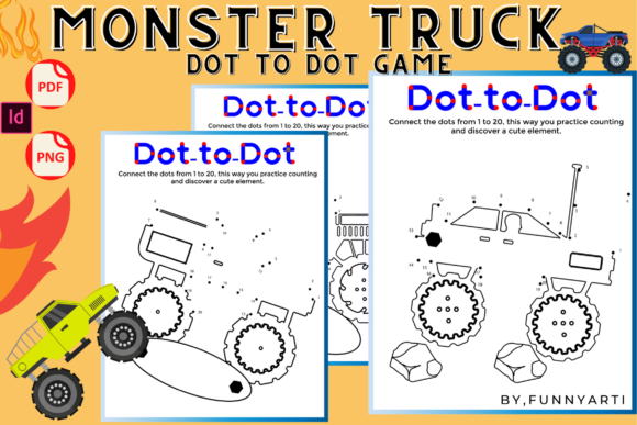 Monster Truck Dot to Dot: An Evaluation of Early Learning Activity Resources