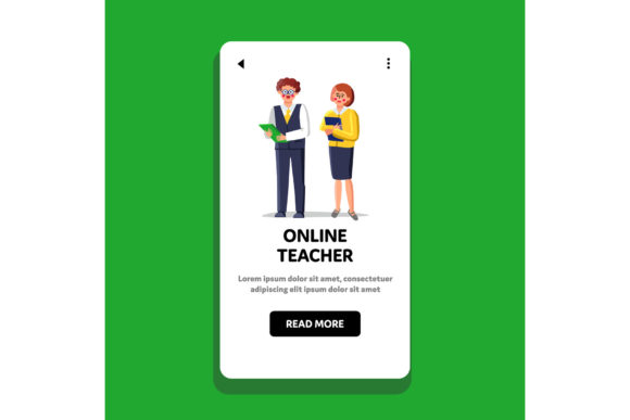 Online Teacher Language & Business Vectors
